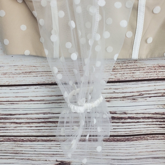 Runway the Label RNWY Womens Small "Chloe" Polkadot Corset Crop Top #196 - Picture 6 of 12